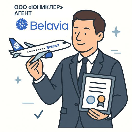 ООО «Юниклер» стал агентом авиакомпании «Белавиа»