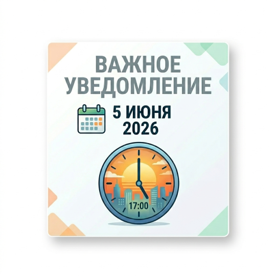 Режим работы офиса 5 июня 2026 года